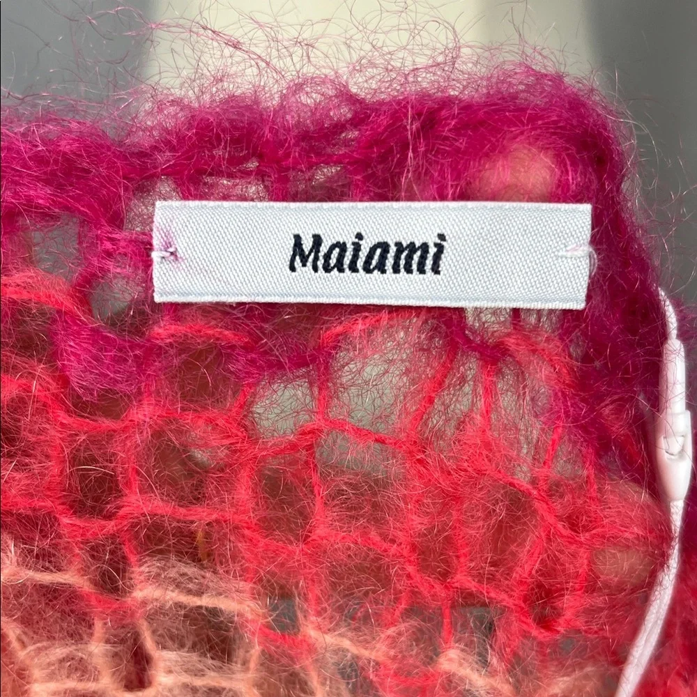 NWT‎ Maiami Mohair Cropped Top in Rainbow.